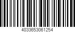 Código de barras (EAN, GTIN, SKU, ISBN): '4033653061254'
