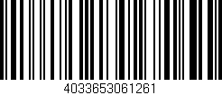 Código de barras (EAN, GTIN, SKU, ISBN): '4033653061261'
