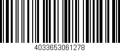 Código de barras (EAN, GTIN, SKU, ISBN): '4033653061278'