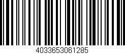 Código de barras (EAN, GTIN, SKU, ISBN): '4033653061285'