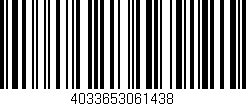 Código de barras (EAN, GTIN, SKU, ISBN): '4033653061438'