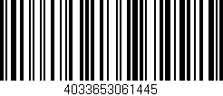 Código de barras (EAN, GTIN, SKU, ISBN): '4033653061445'