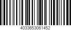 Código de barras (EAN, GTIN, SKU, ISBN): '4033653061452'