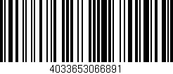 Código de barras (EAN, GTIN, SKU, ISBN): '4033653066891'