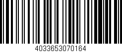 Código de barras (EAN, GTIN, SKU, ISBN): '4033653070164'