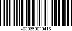 Código de barras (EAN, GTIN, SKU, ISBN): '4033653070416'