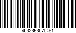 Código de barras (EAN, GTIN, SKU, ISBN): '4033653070461'