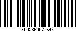 Código de barras (EAN, GTIN, SKU, ISBN): '4033653070546'