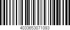 Código de barras (EAN, GTIN, SKU, ISBN): '4033653071093'