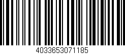 Código de barras (EAN, GTIN, SKU, ISBN): '4033653071185'