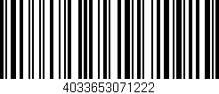 Código de barras (EAN, GTIN, SKU, ISBN): '4033653071222'