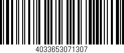 Código de barras (EAN, GTIN, SKU, ISBN): '4033653071307'