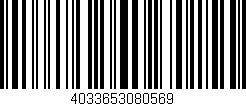 Código de barras (EAN, GTIN, SKU, ISBN): '4033653080569'