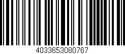 Código de barras (EAN, GTIN, SKU, ISBN): '4033653080767'