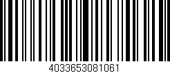 Código de barras (EAN, GTIN, SKU, ISBN): '4033653081061'