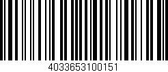 Código de barras (EAN, GTIN, SKU, ISBN): '4033653100151'