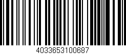 Código de barras (EAN, GTIN, SKU, ISBN): '4033653100687'