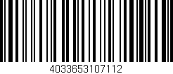 Código de barras (EAN, GTIN, SKU, ISBN): '4033653107112'