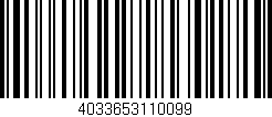 Código de barras (EAN, GTIN, SKU, ISBN): '4033653110099'