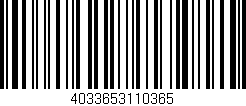 Código de barras (EAN, GTIN, SKU, ISBN): '4033653110365'