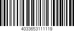 Código de barras (EAN, GTIN, SKU, ISBN): '4033653111119'