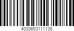 Código de barras (EAN, GTIN, SKU, ISBN): '4033653111126'