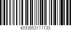 Código de barras (EAN, GTIN, SKU, ISBN): '4033653111133'