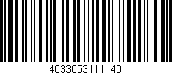Código de barras (EAN, GTIN, SKU, ISBN): '4033653111140'