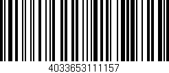 Código de barras (EAN, GTIN, SKU, ISBN): '4033653111157'