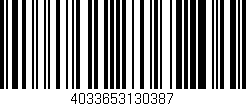 Código de barras (EAN, GTIN, SKU, ISBN): '4033653130387'