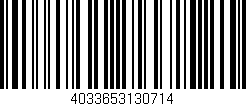 Código de barras (EAN, GTIN, SKU, ISBN): '4033653130714'