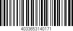 Código de barras (EAN, GTIN, SKU, ISBN): '4033653140171'