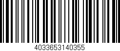 Código de barras (EAN, GTIN, SKU, ISBN): '4033653140355'