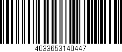 Código de barras (EAN, GTIN, SKU, ISBN): '4033653140447'