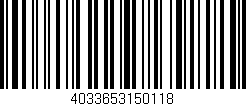 Código de barras (EAN, GTIN, SKU, ISBN): '4033653150118'