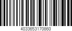 Código de barras (EAN, GTIN, SKU, ISBN): '4033653170860'