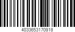 Código de barras (EAN, GTIN, SKU, ISBN): '4033653170918'