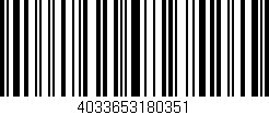 Código de barras (EAN, GTIN, SKU, ISBN): '4033653180351'