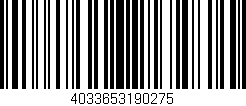 Código de barras (EAN, GTIN, SKU, ISBN): '4033653190275'