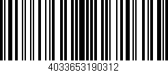 Código de barras (EAN, GTIN, SKU, ISBN): '4033653190312'