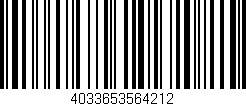 Código de barras (EAN, GTIN, SKU, ISBN): '4033653564212'