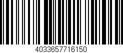 Código de barras (EAN, GTIN, SKU, ISBN): '4033657716150'