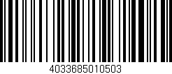 Código de barras (EAN, GTIN, SKU, ISBN): '4033685010503'