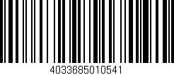 Código de barras (EAN, GTIN, SKU, ISBN): '4033685010541'