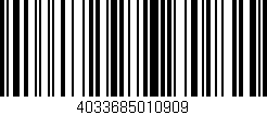Código de barras (EAN, GTIN, SKU, ISBN): '4033685010909'