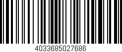 Código de barras (EAN, GTIN, SKU, ISBN): '4033685027686'