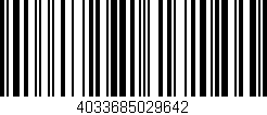 Código de barras (EAN, GTIN, SKU, ISBN): '4033685029642'