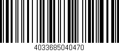 Código de barras (EAN, GTIN, SKU, ISBN): '4033685040470'