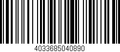 Código de barras (EAN, GTIN, SKU, ISBN): '4033685040890'