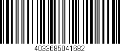 Código de barras (EAN, GTIN, SKU, ISBN): '4033685041682'